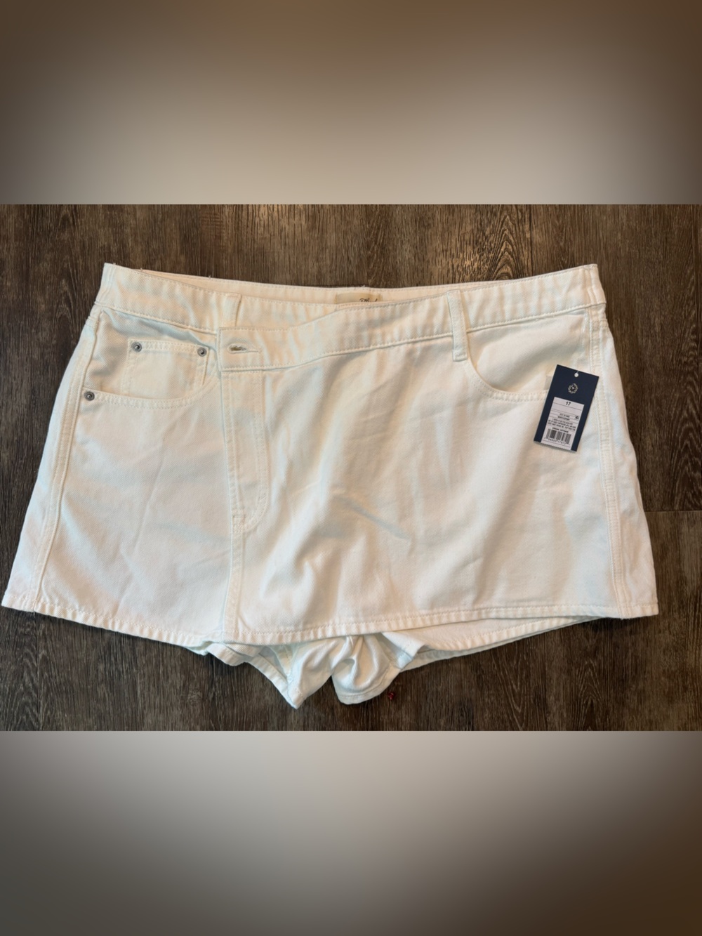 Universal Thread White Denim Mini Skirt
